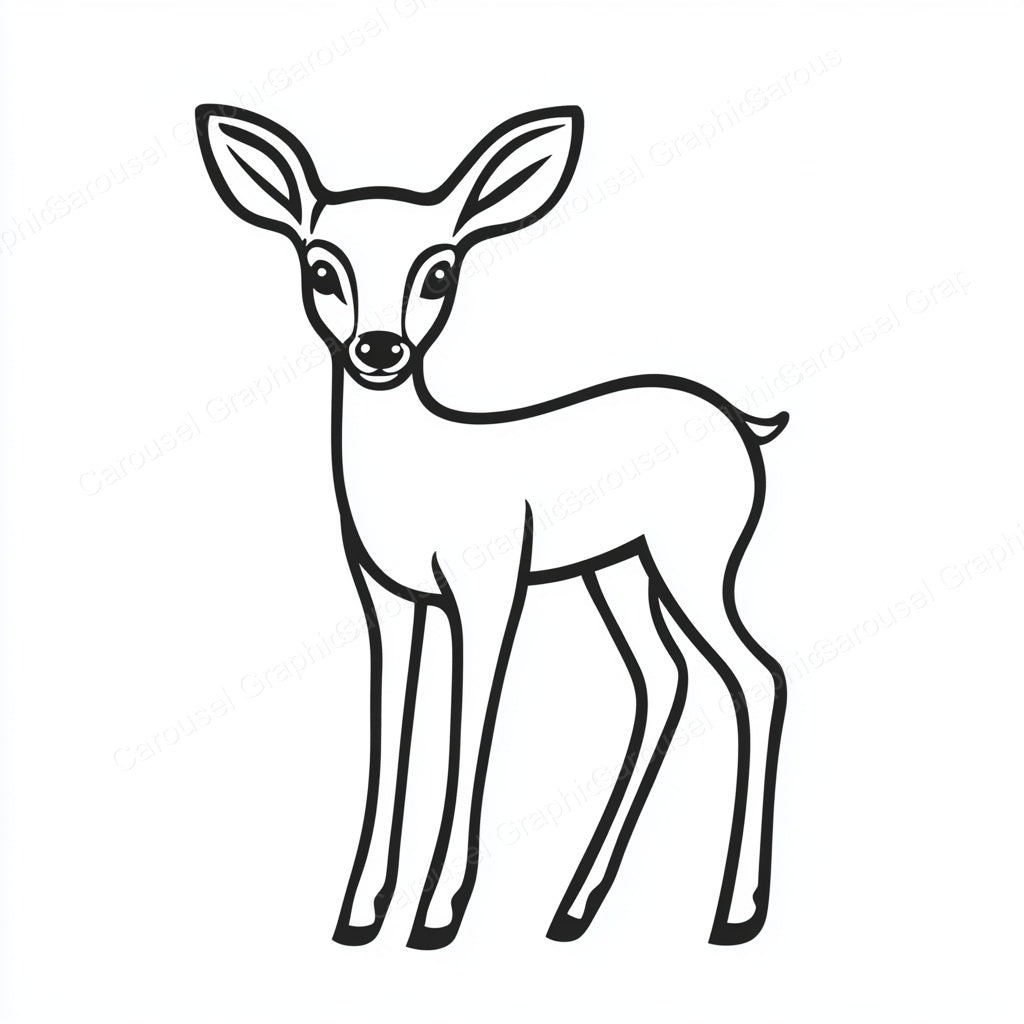 Deer Vector Graphic preview