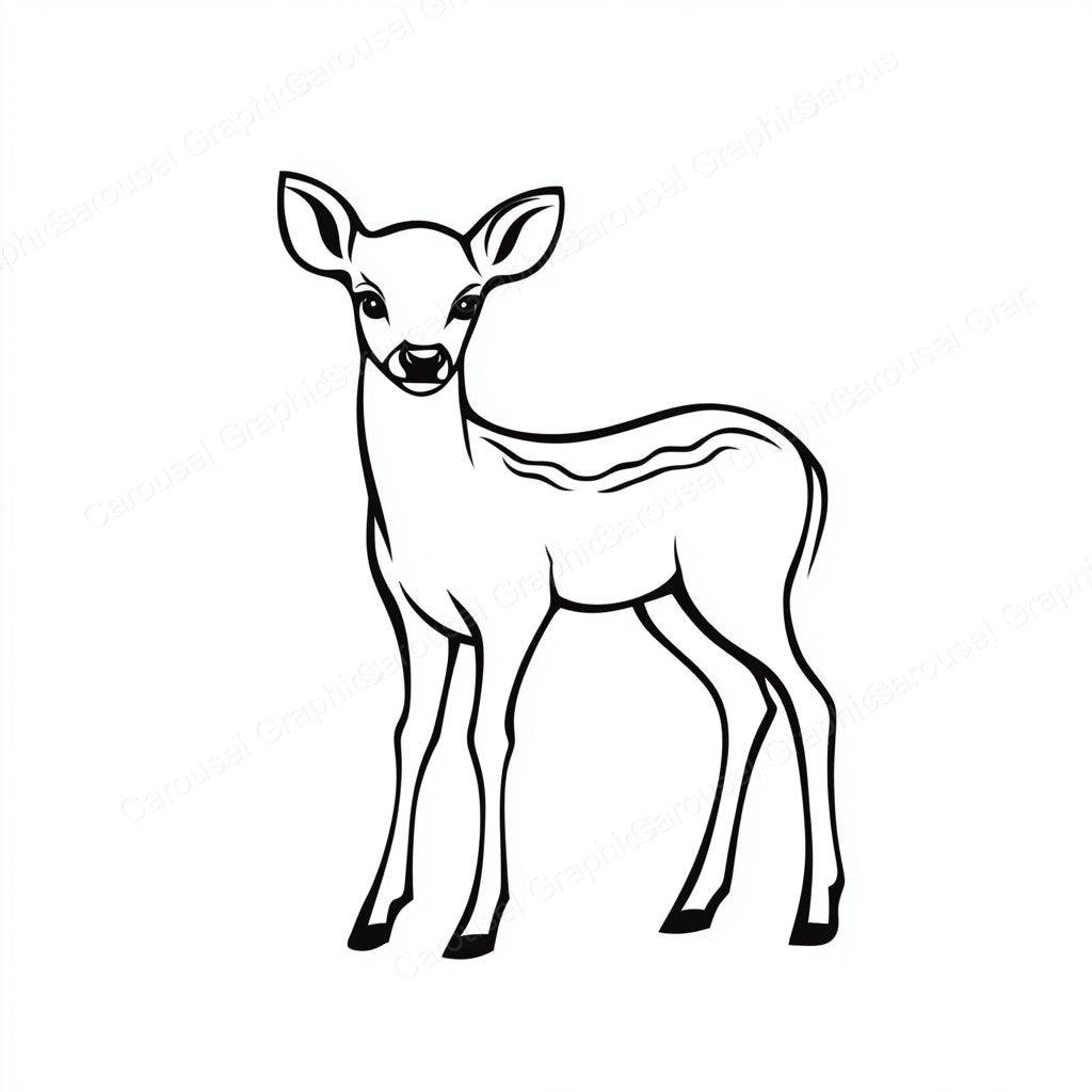 Deer Vector Graphic preview
