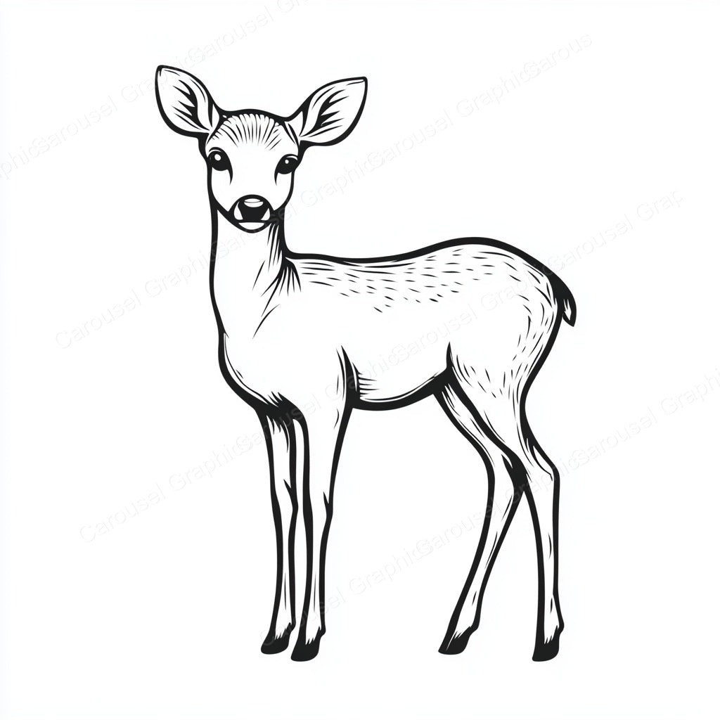 Deer Vector Graphic preview