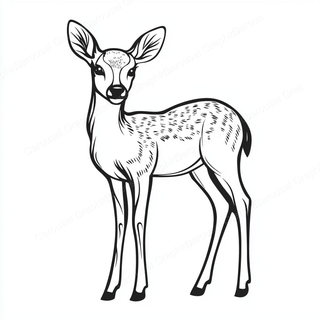 Deer Vector Graphic preview