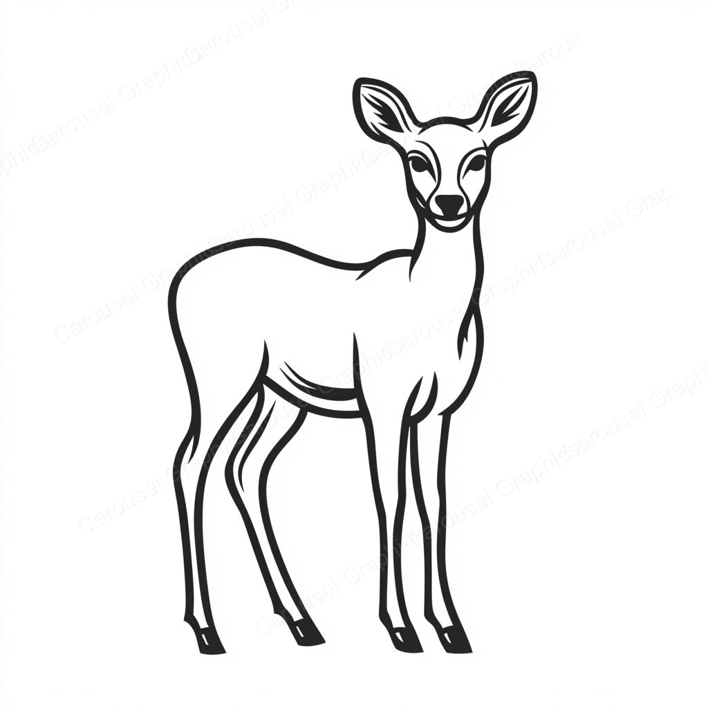Deer Vector Graphic preview