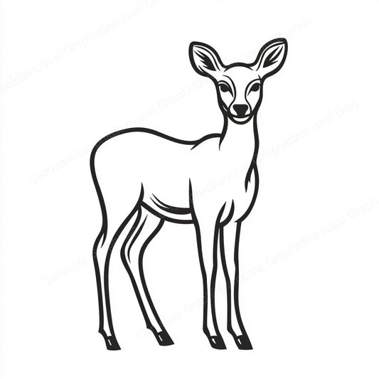 Deer Vector Graphic preview
