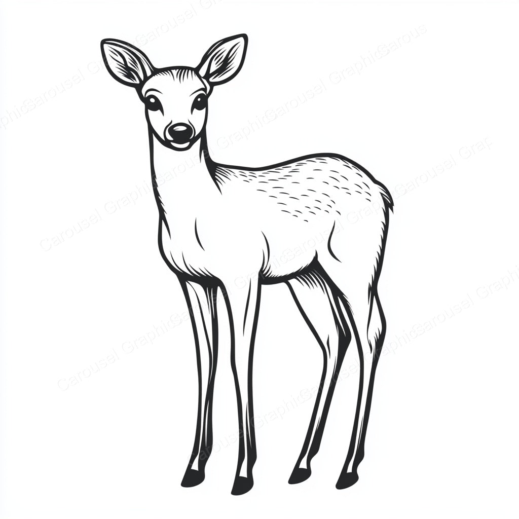 Deer Vector Graphic preview
