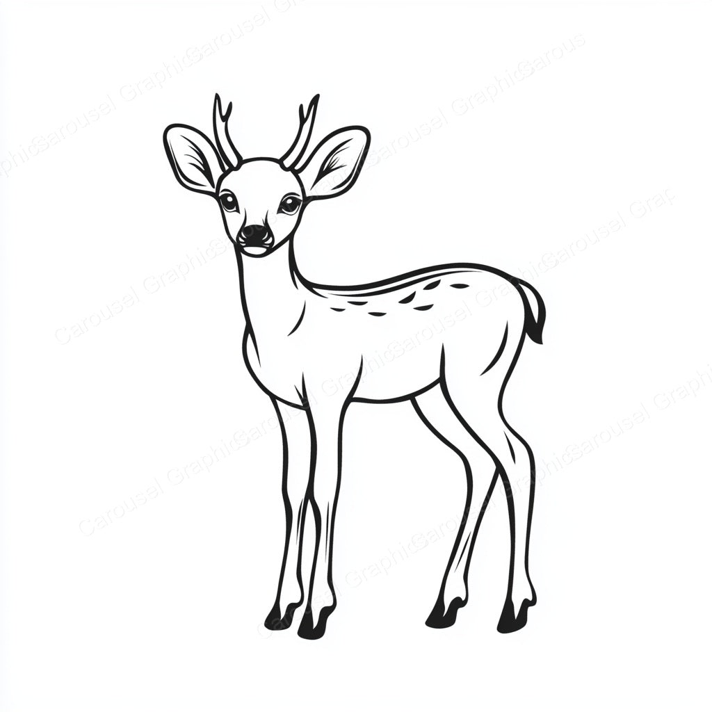 Deer Vector Graphic preview