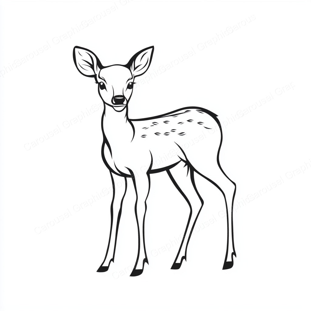 Deer Vector Graphic preview