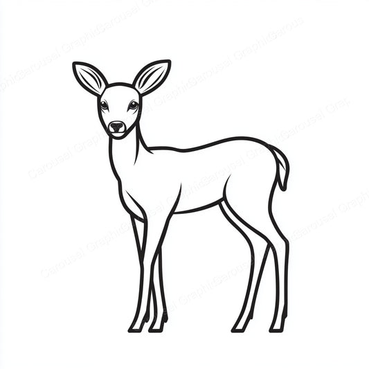 Deer Vector Graphic preview