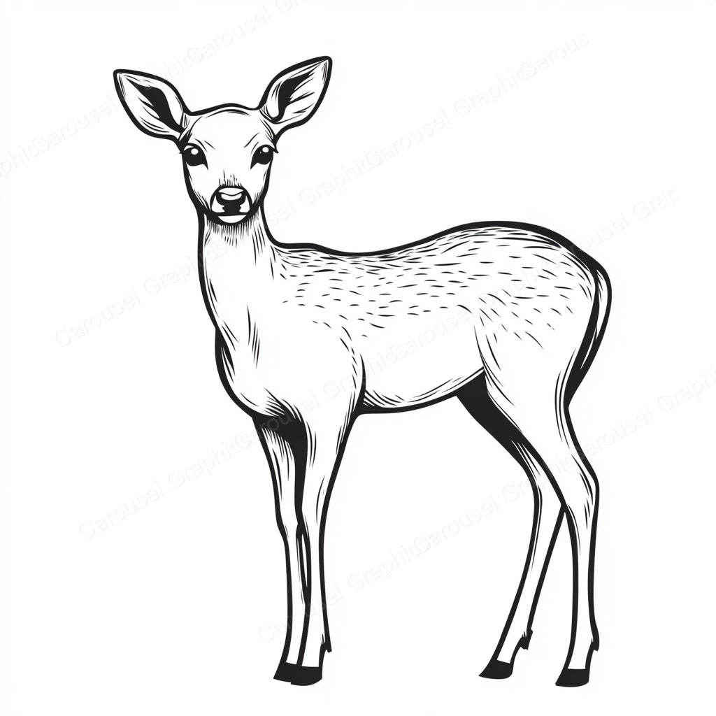 Deer Vector Graphic preview
