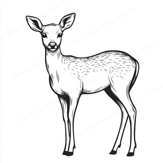 Deer Vector Graphic preview