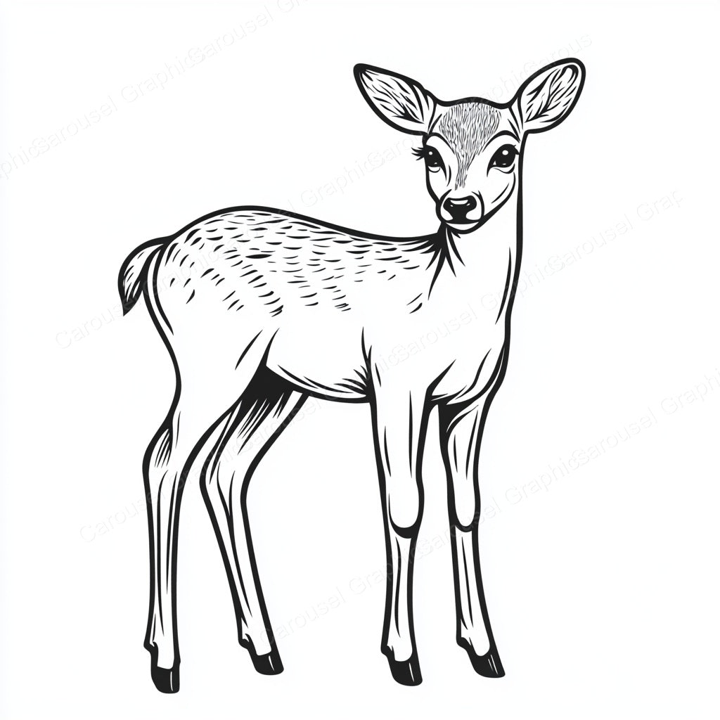 Deer Vector Graphic preview