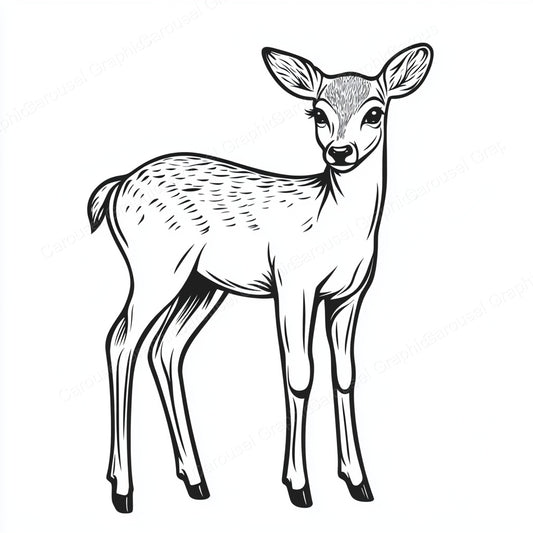 Deer Vector Graphic preview