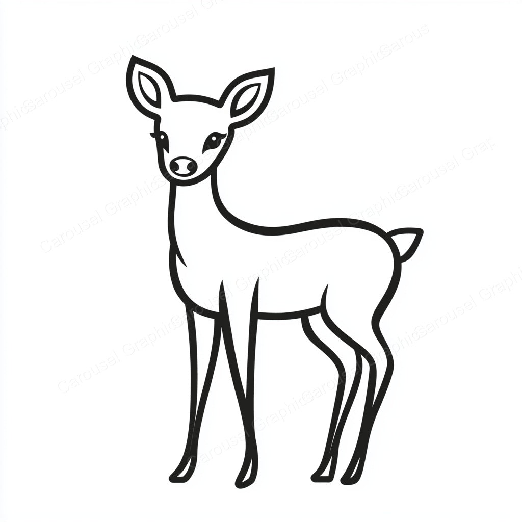 Deer Vector Graphic preview