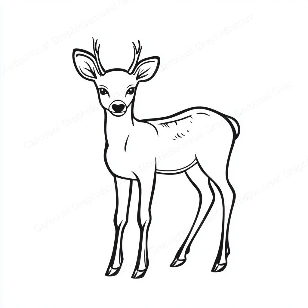 Deer Vector Graphic preview