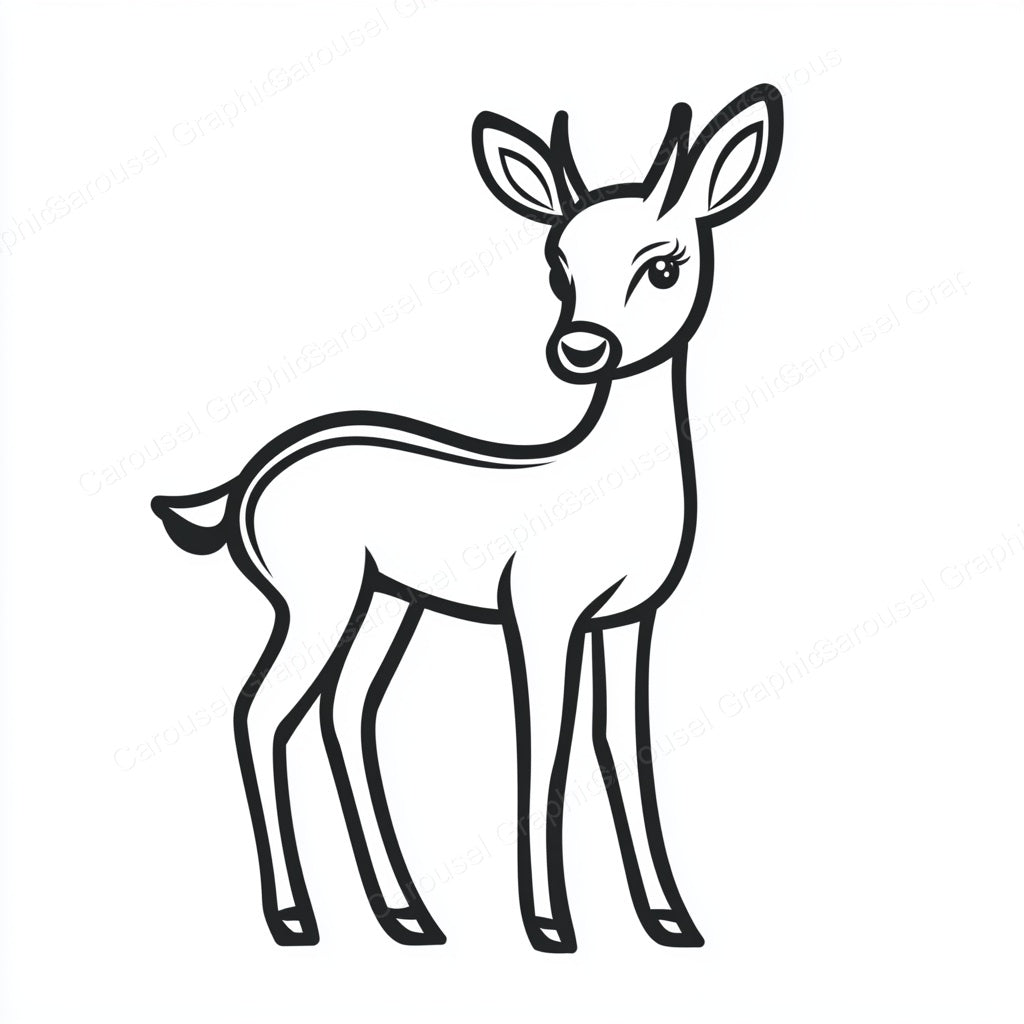 Deer Vector Graphic preview