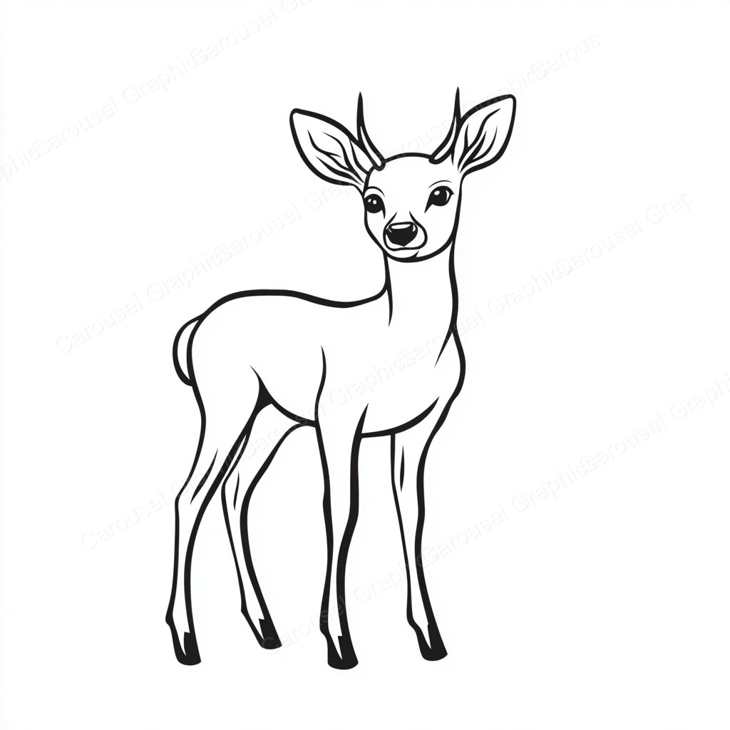 Deer Vector Graphic preview