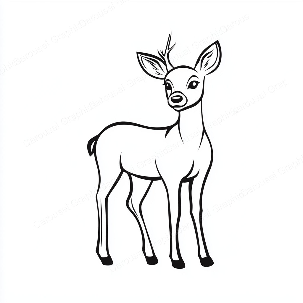 Deer Vector Graphic preview