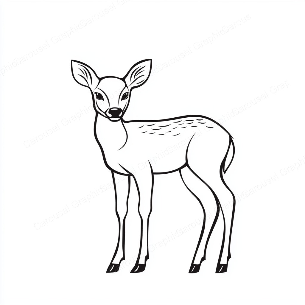 Deer Vector Graphic preview