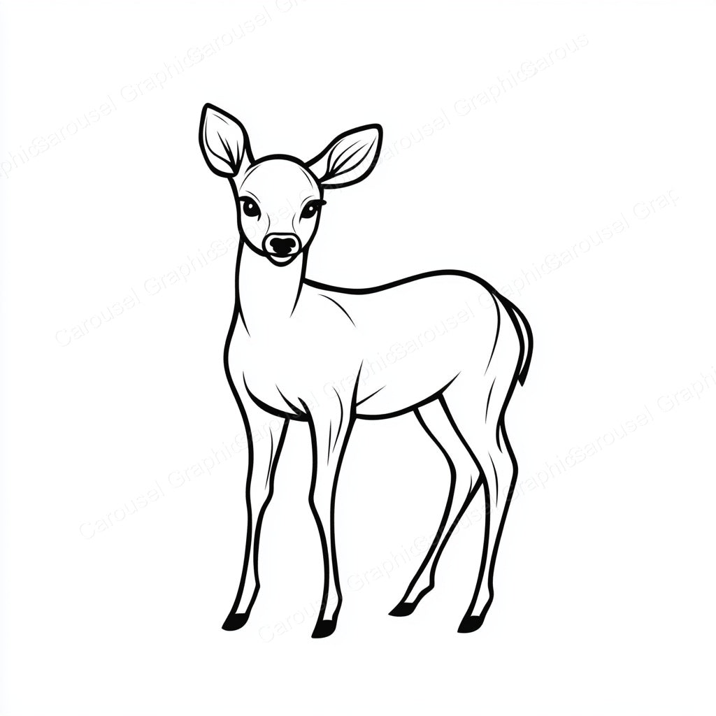 Deer Vector Graphic preview