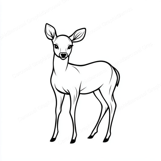 Deer Vector Graphic preview