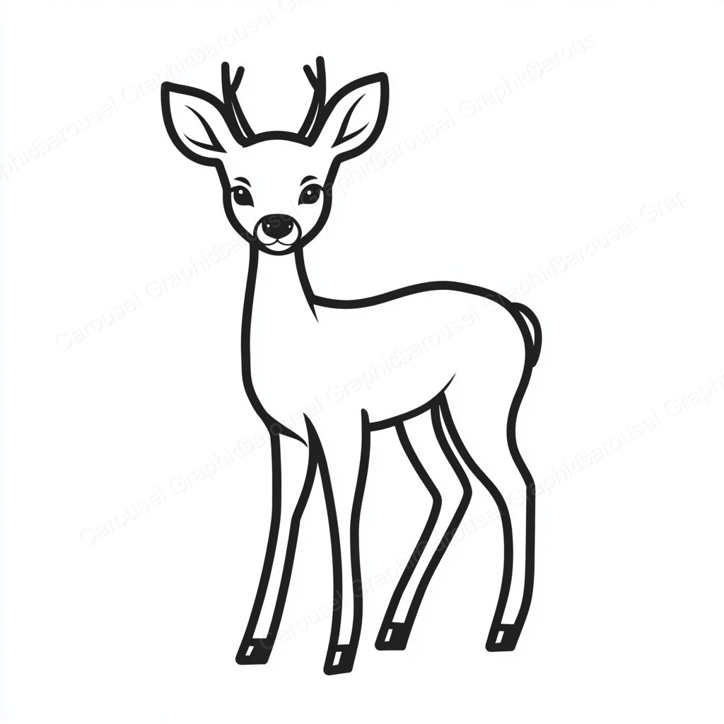 Deer Vector Graphic preview