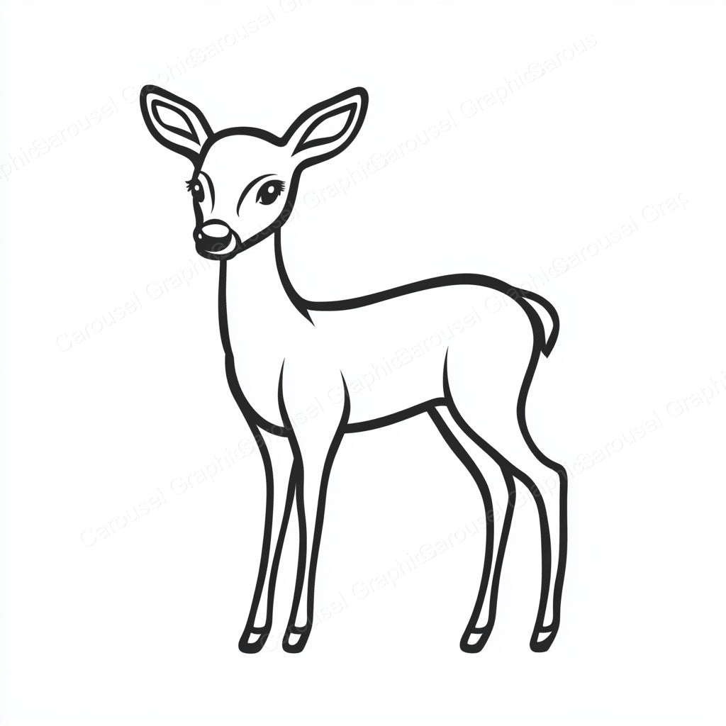 Deer Vector Graphic preview