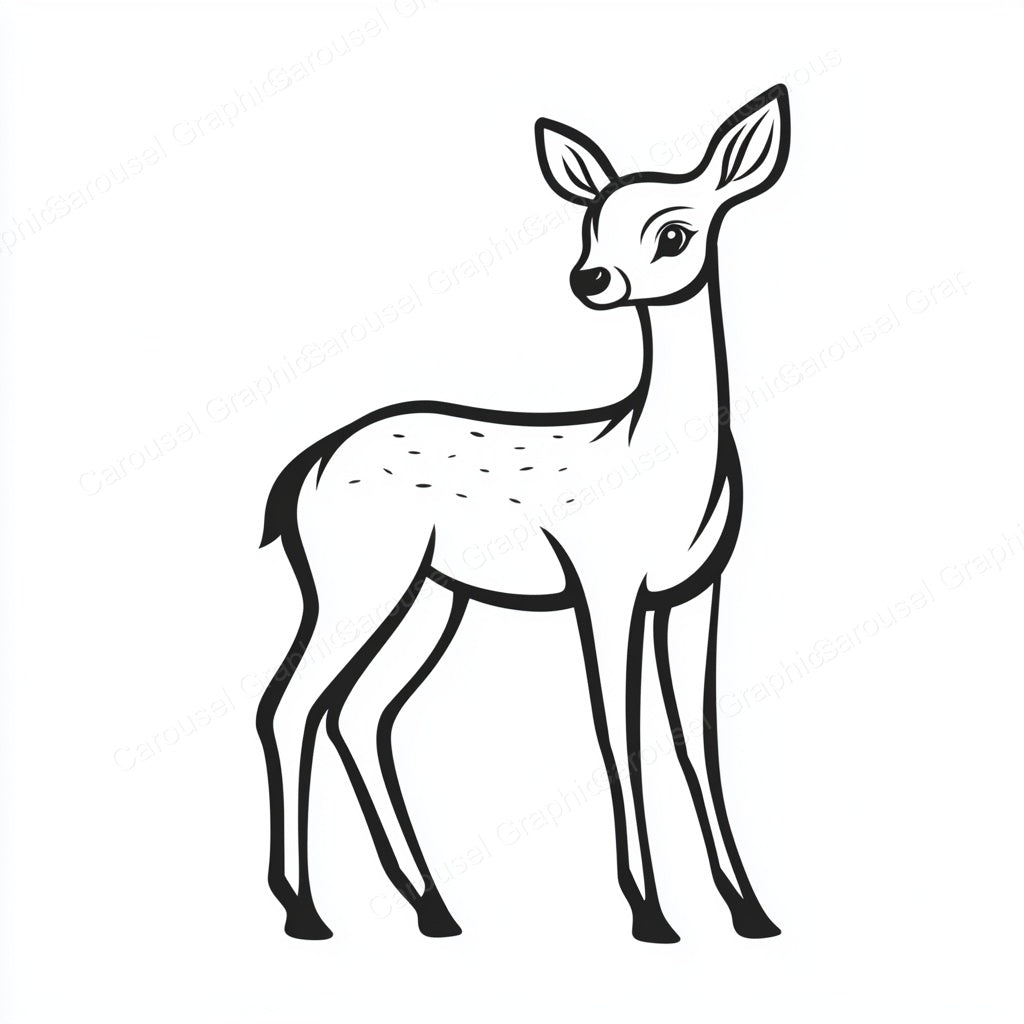 Deer Vector Graphic preview