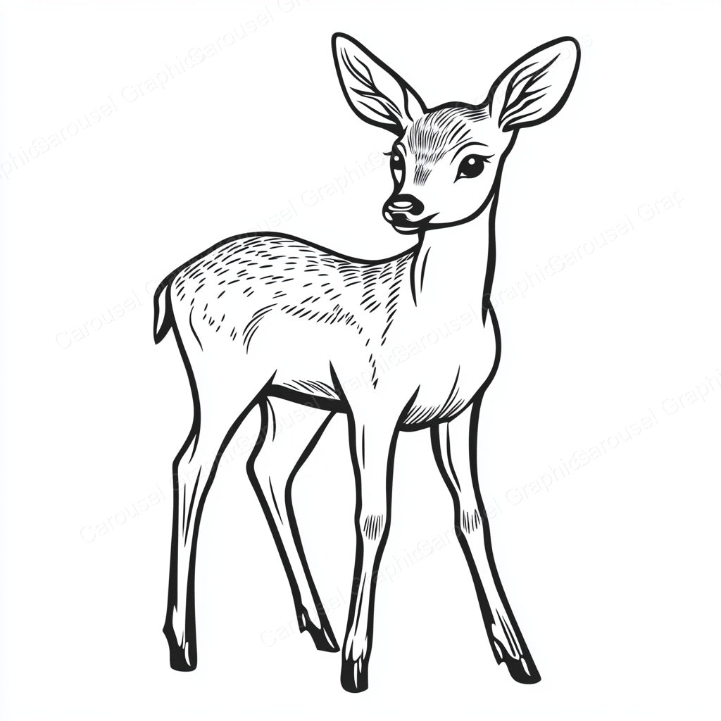 Deer Vector Graphic preview