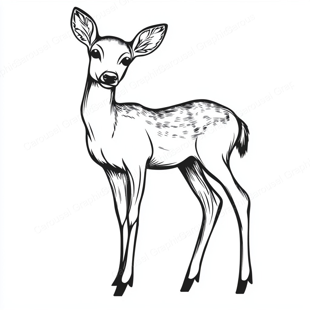 Deer Vector Graphic preview