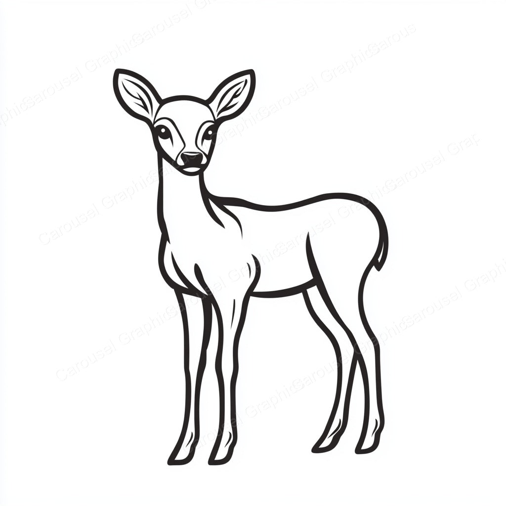 Deer Vector Graphic preview