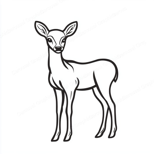Deer Vector Graphic preview