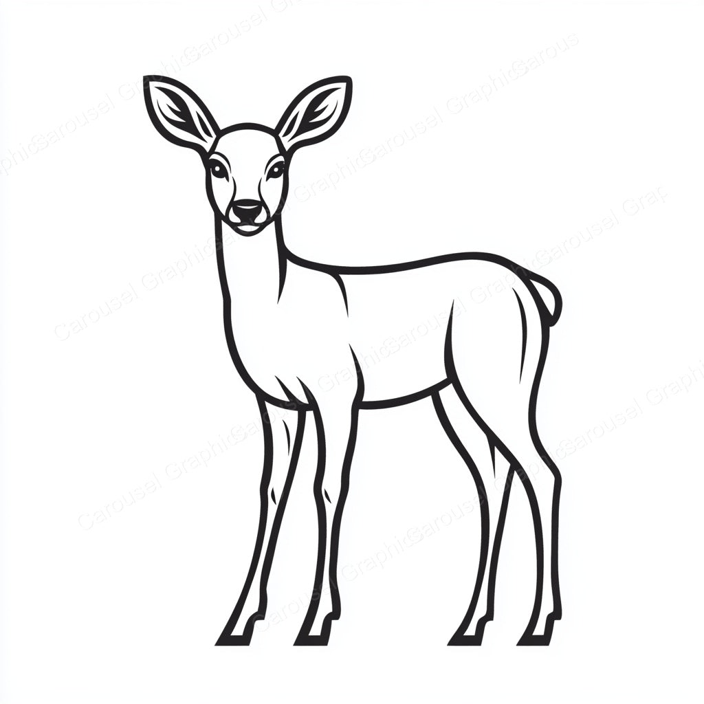 Deer Vector Graphic preview