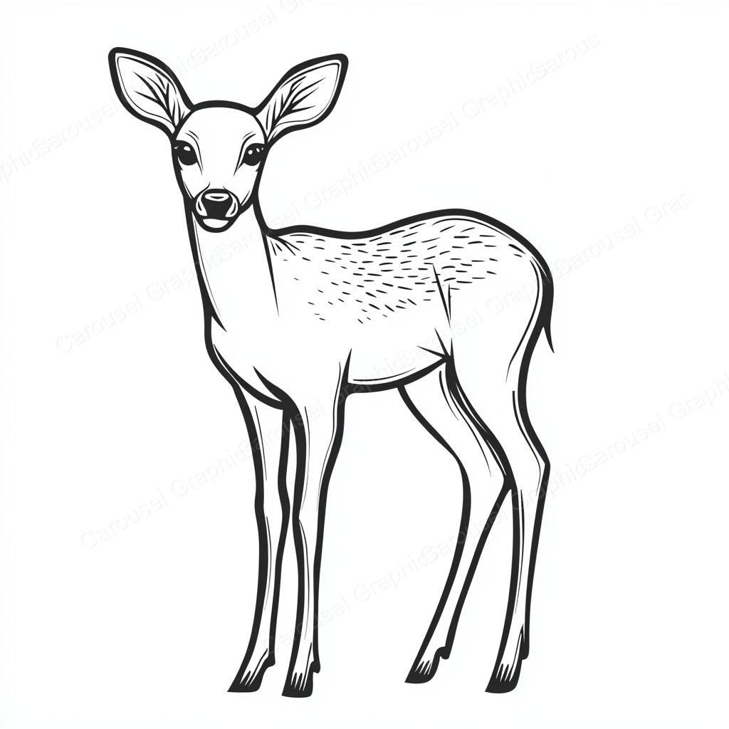 Deer Vector Graphic preview