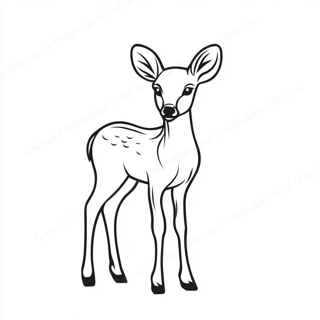 Deer Vector Graphic preview