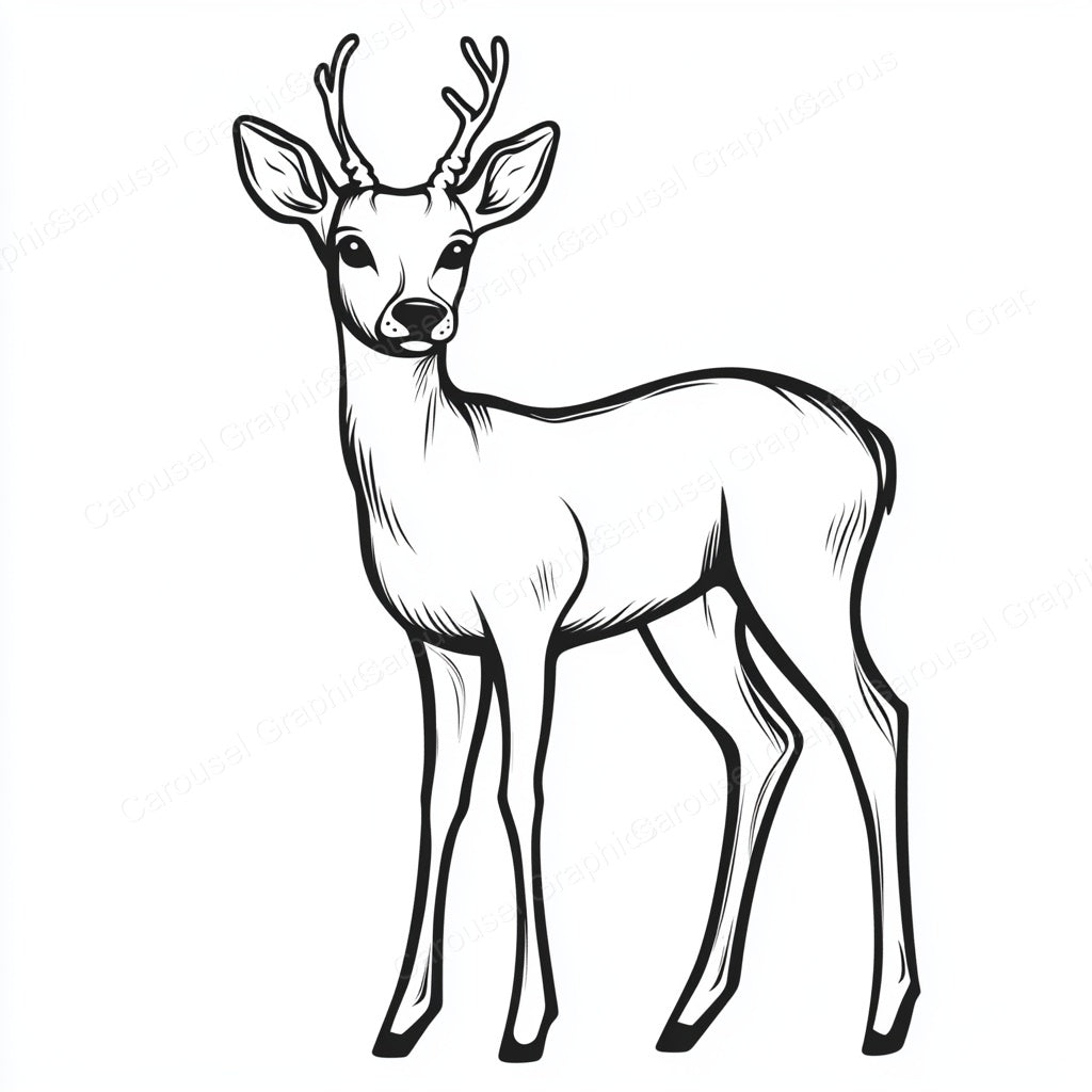 Deer Vector Graphic preview