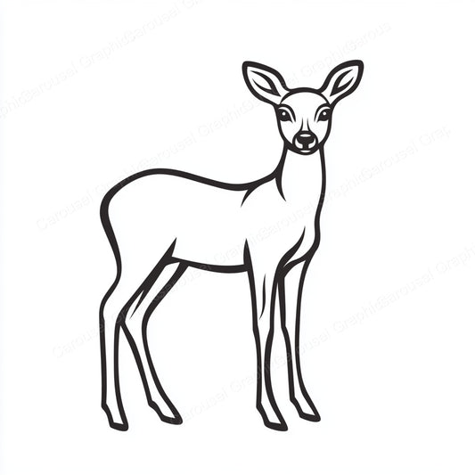 Deer Vector Graphic preview