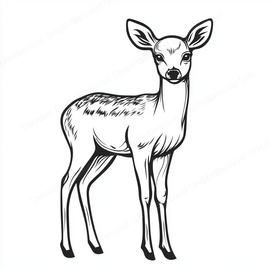 Deer Vector Graphic preview