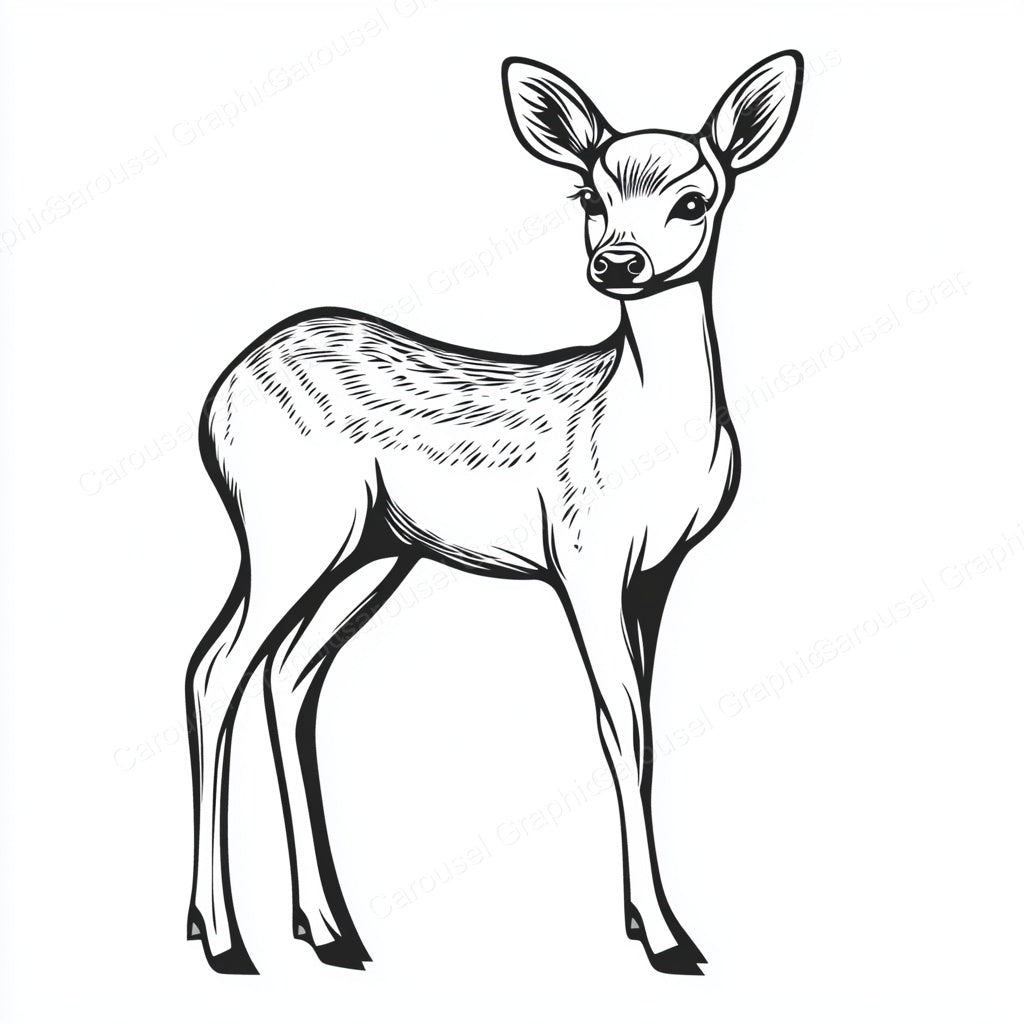 Deer Vector Graphic preview
