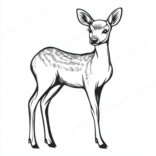 Deer Vector Graphic preview