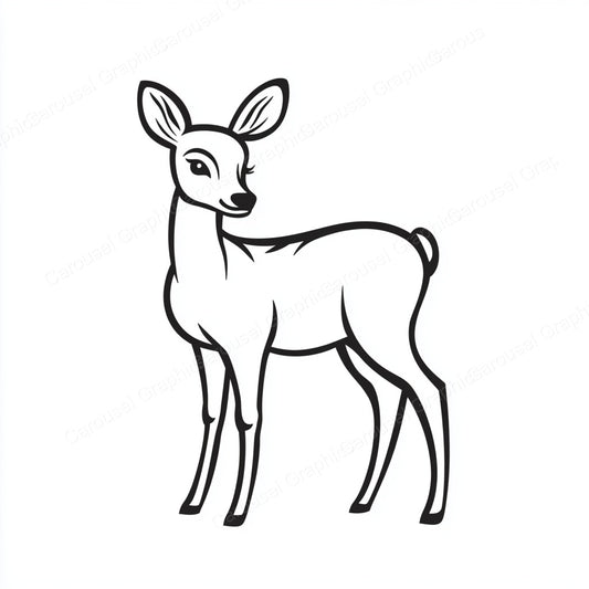 Deer Vector Graphic preview