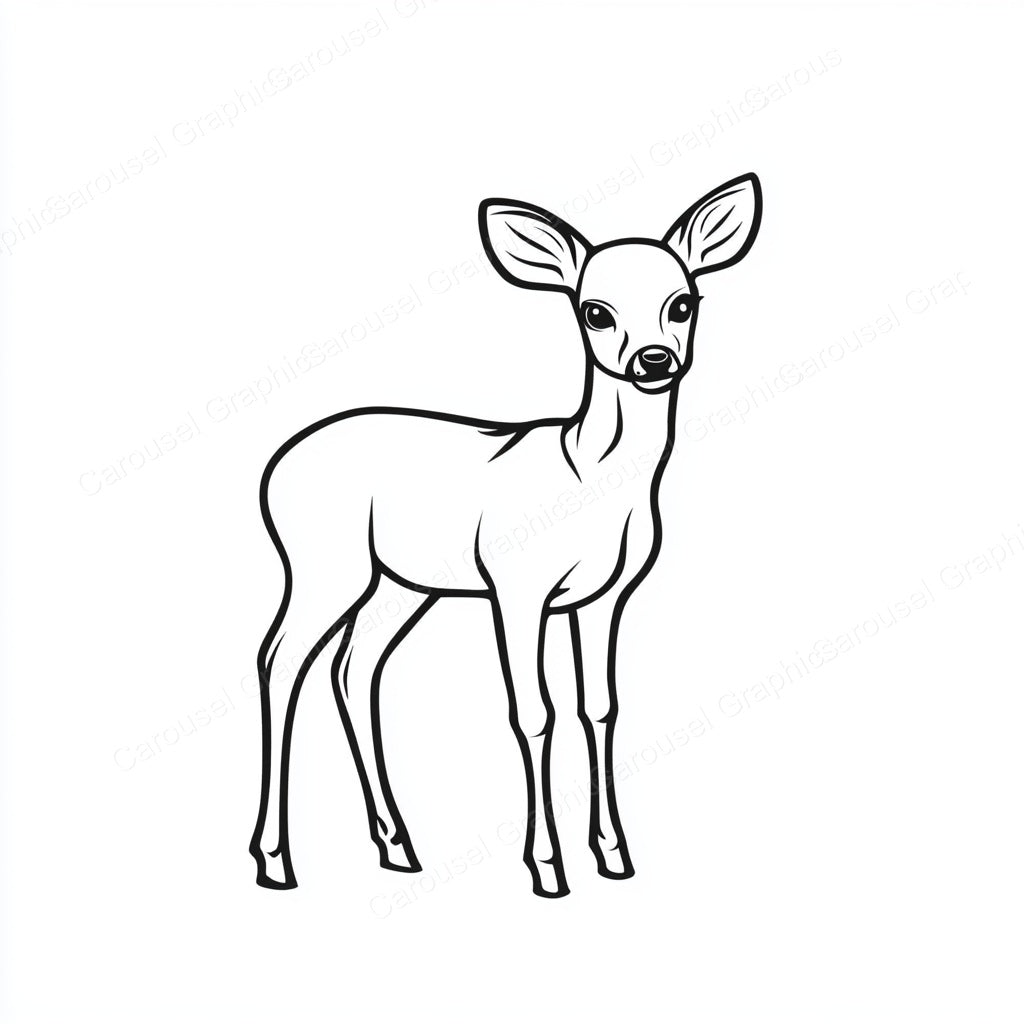 Deer Vector Graphic preview