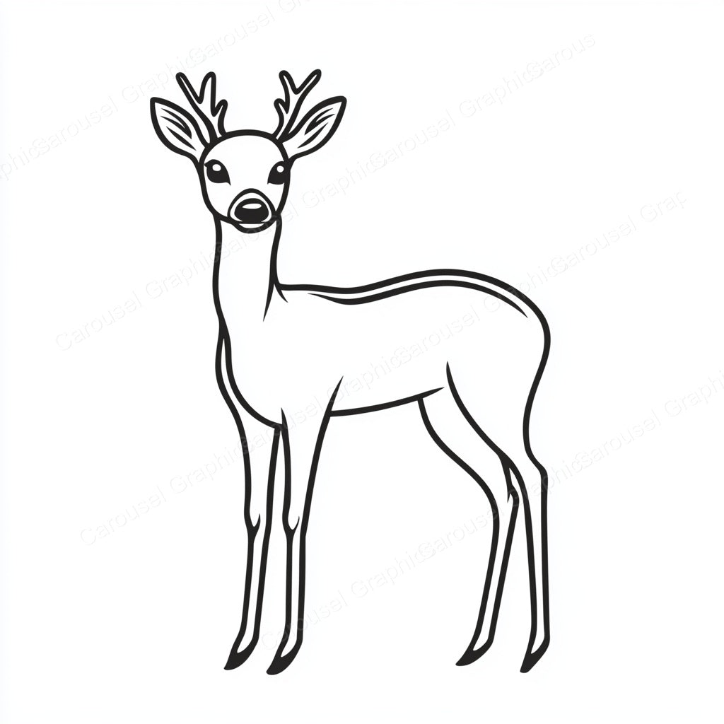 Deer Vector Graphic preview