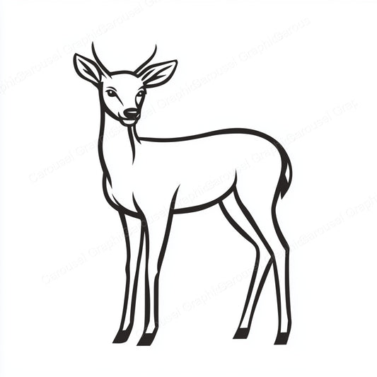 Deer Vector Graphic preview