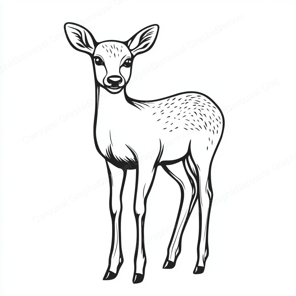 Deer Vector Graphic preview