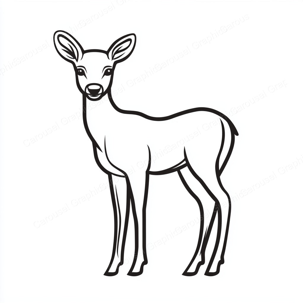 Deer Vector Graphic preview