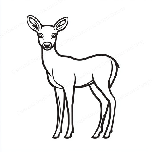 Deer Vector Graphic preview