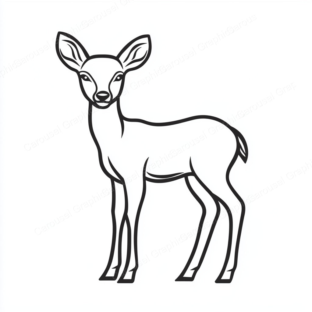Deer Vector Graphic preview