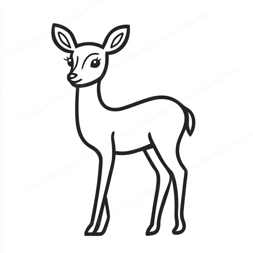 Deer Vector Graphic preview