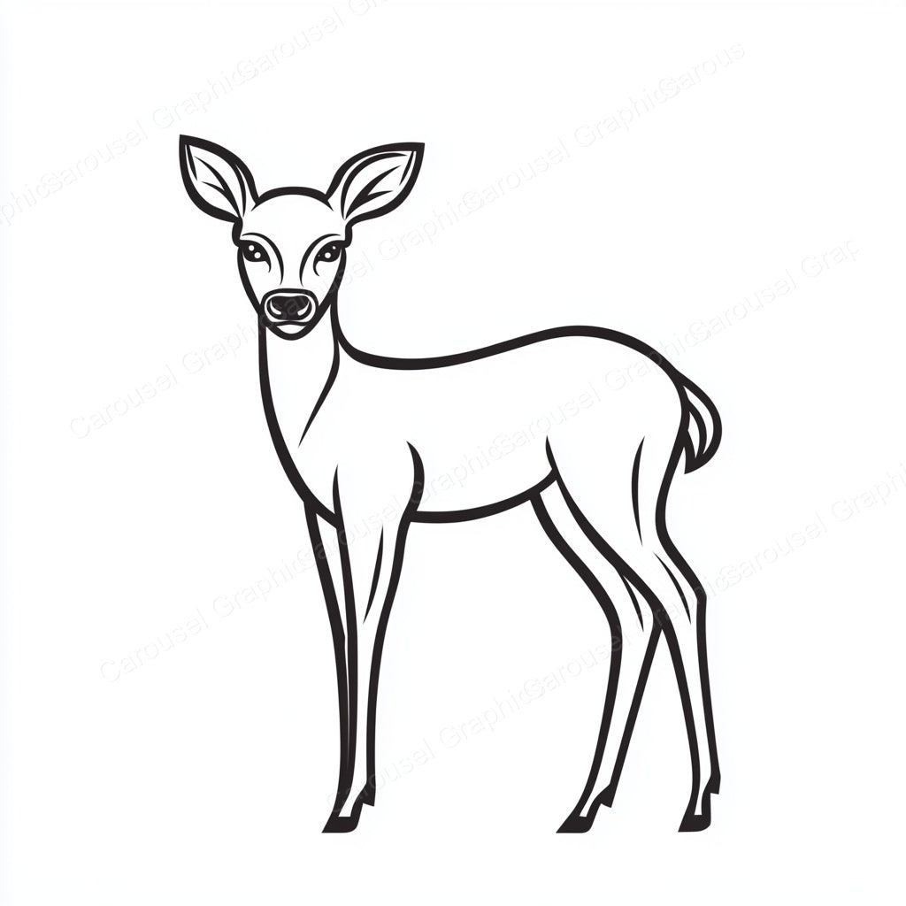 Deer Vector Graphic preview