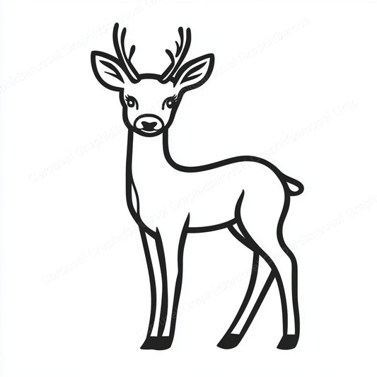 Deer Vector Graphic preview