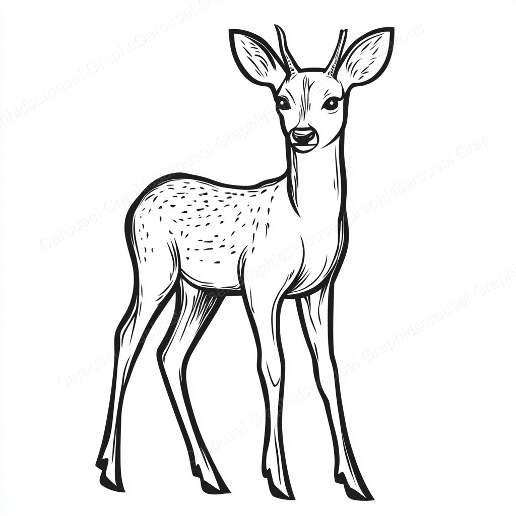 Deer Vector Graphic preview