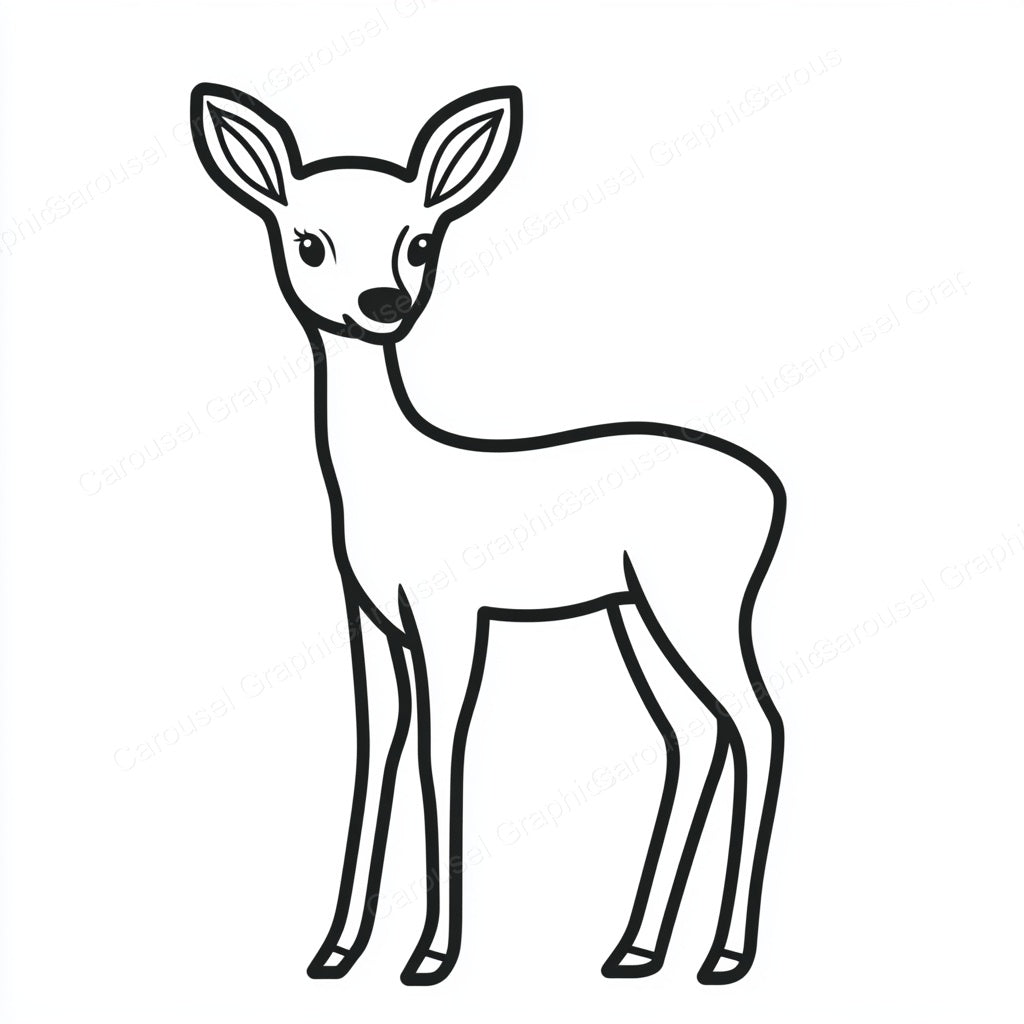 Deer Vector Graphic preview